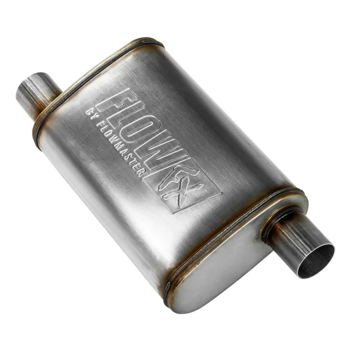 Muffler Flow FX 2.25_ Offset In_2.25_ Offset Out SS Moderate
